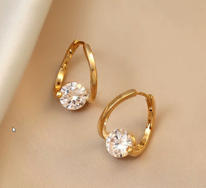 Pendientes Diamante | Baño de Oro