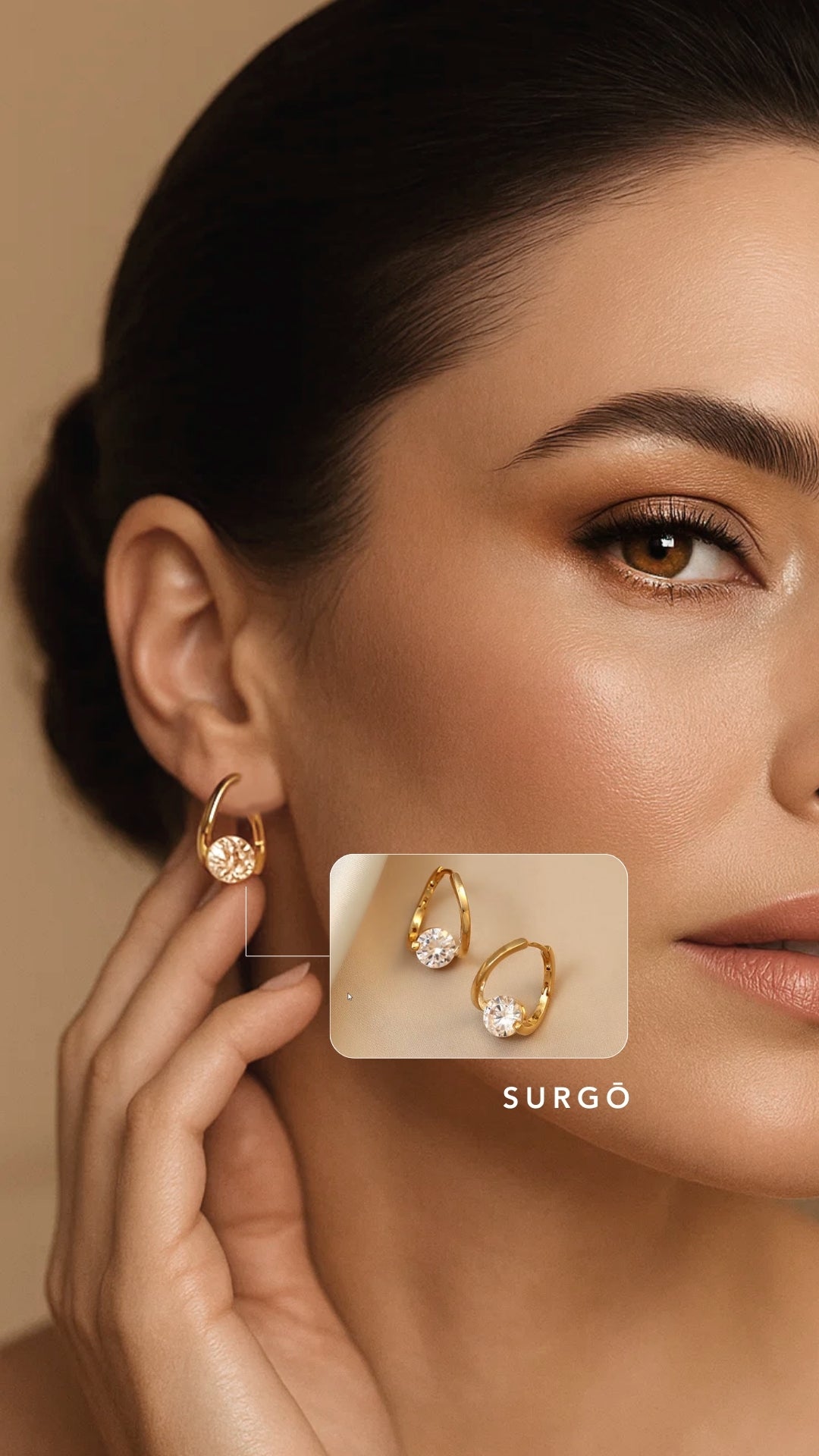 Pendientes Diamante | Baño de Oro